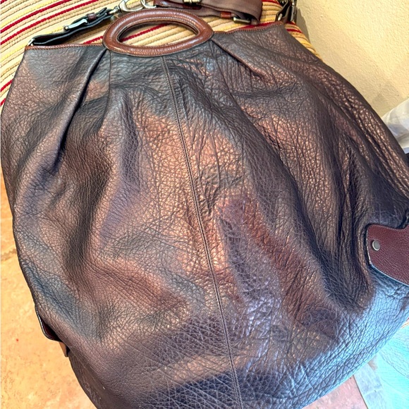 Vintage Marni Brown Leather Balloon Bag